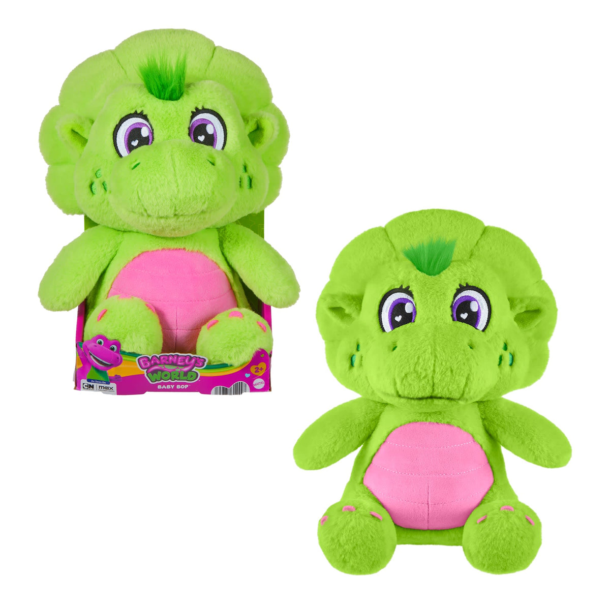 Fisher-Price Barney's World Baby Bop Plush, 12-inch Figure, Soft & Cuddly Texture