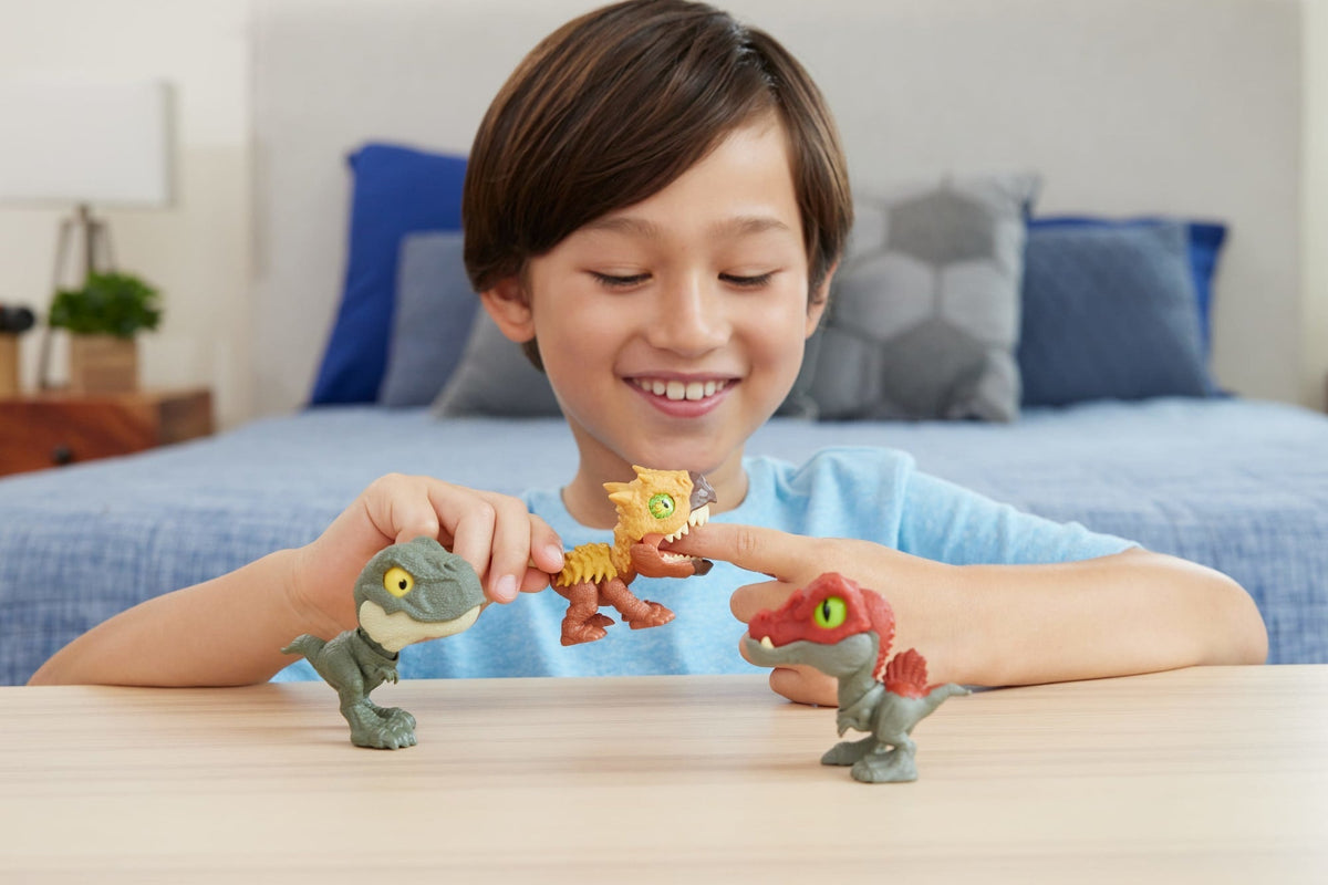 Jurassic World Dinosaurio de Juguete Pequeños Mordedores Feroces