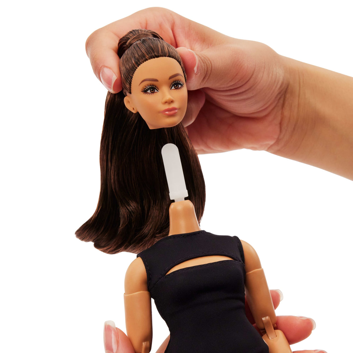Barbie Basics Collectible Doll, Model 05 With Brunette Hair, Black Dress & Heels