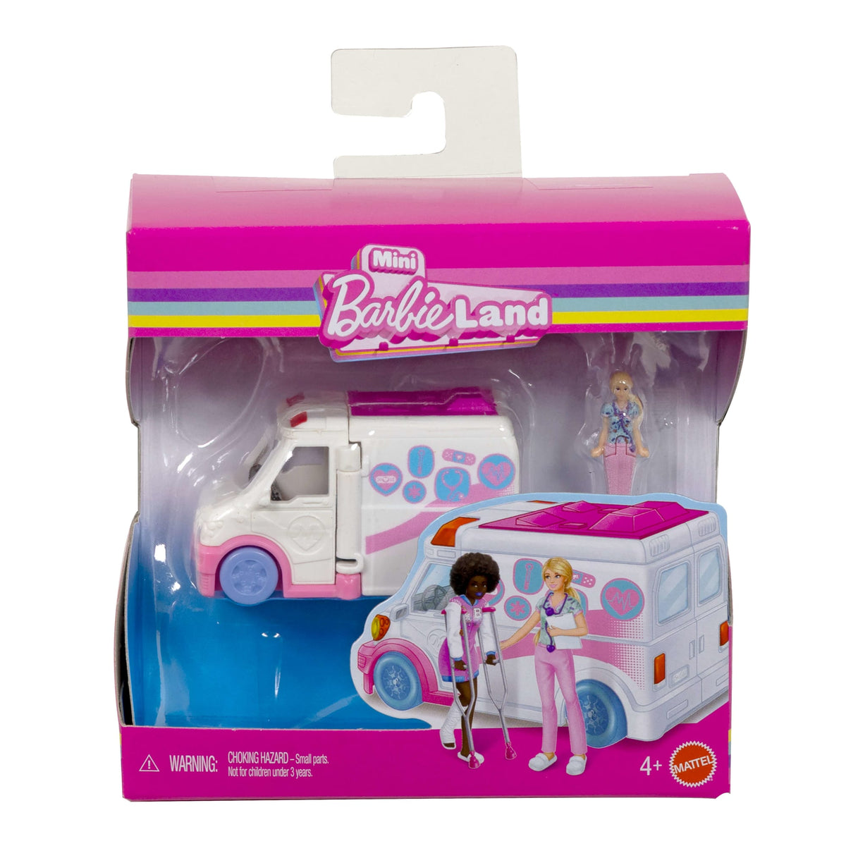 Barbie Mini Barbie Land Doll & Vehicle Set Assortment, 1.5-Inch Dolls & Iconic Toy Vehicles