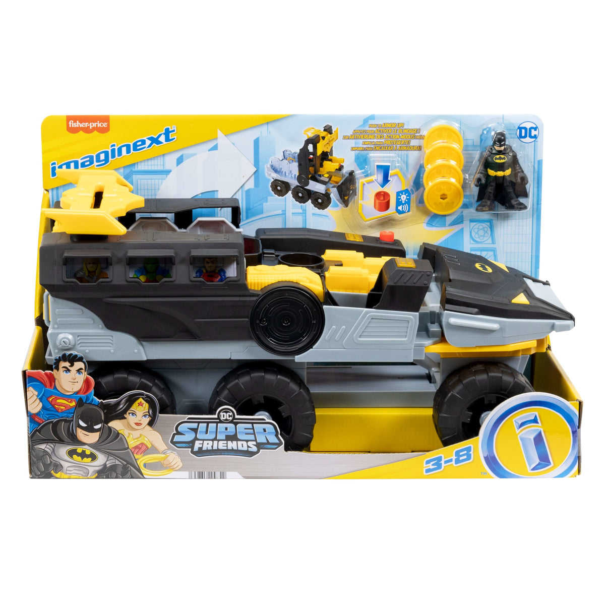 Imaginext DC Super Friends Transforming Bat-Tank With Batman Figure, Lights & Sounds