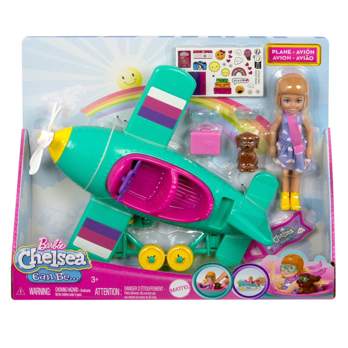 Barbie Conjunto de Brinquedo Chelsea Piloto de avião