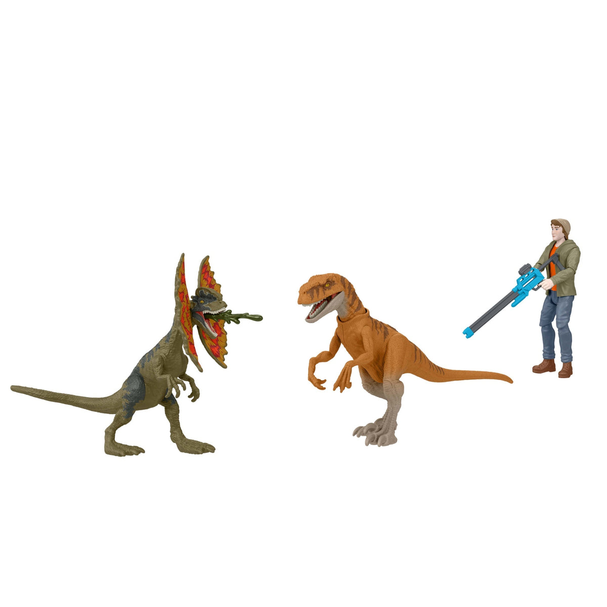 Jurassic World: Chaos Theory Ben Action Figure & 2 Dinosaurs Toy Pack