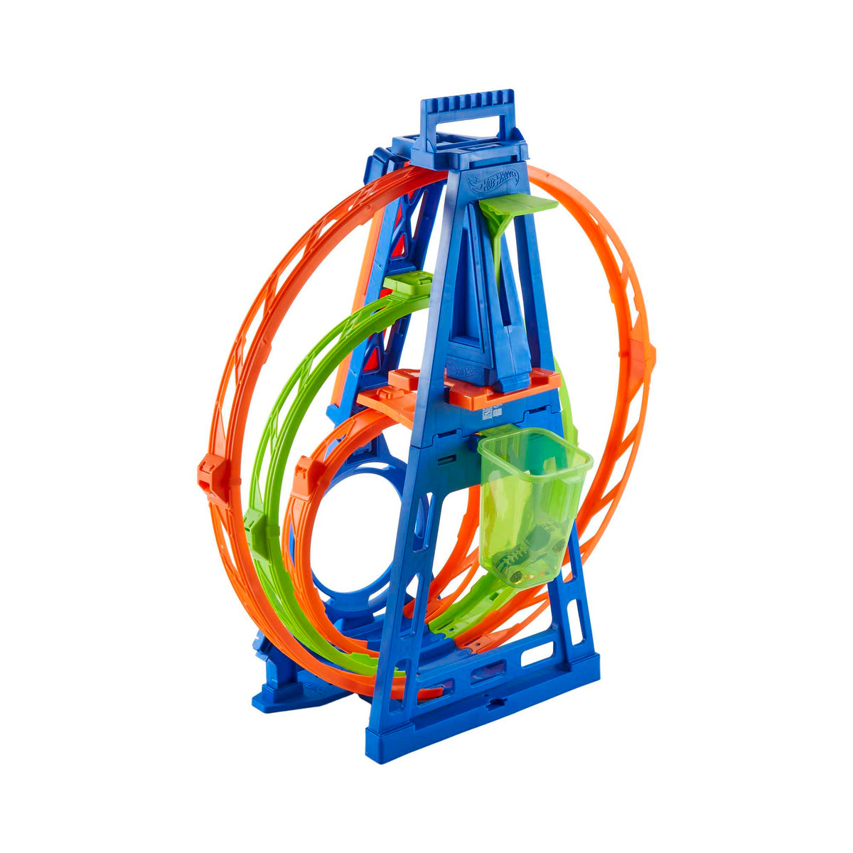 Hot Wheels Track With 1 Hot Wheels Car, Triple Loop Kit Track Set