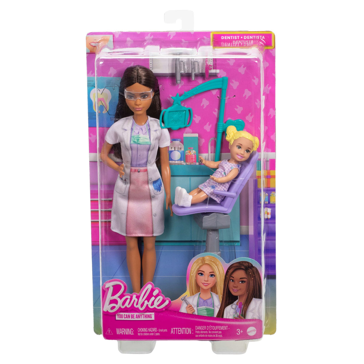 Barbie Dentist Doll With Brunette Fashion Doll, 1 Kid Doll, Medical Doctor Furniture & Accessories