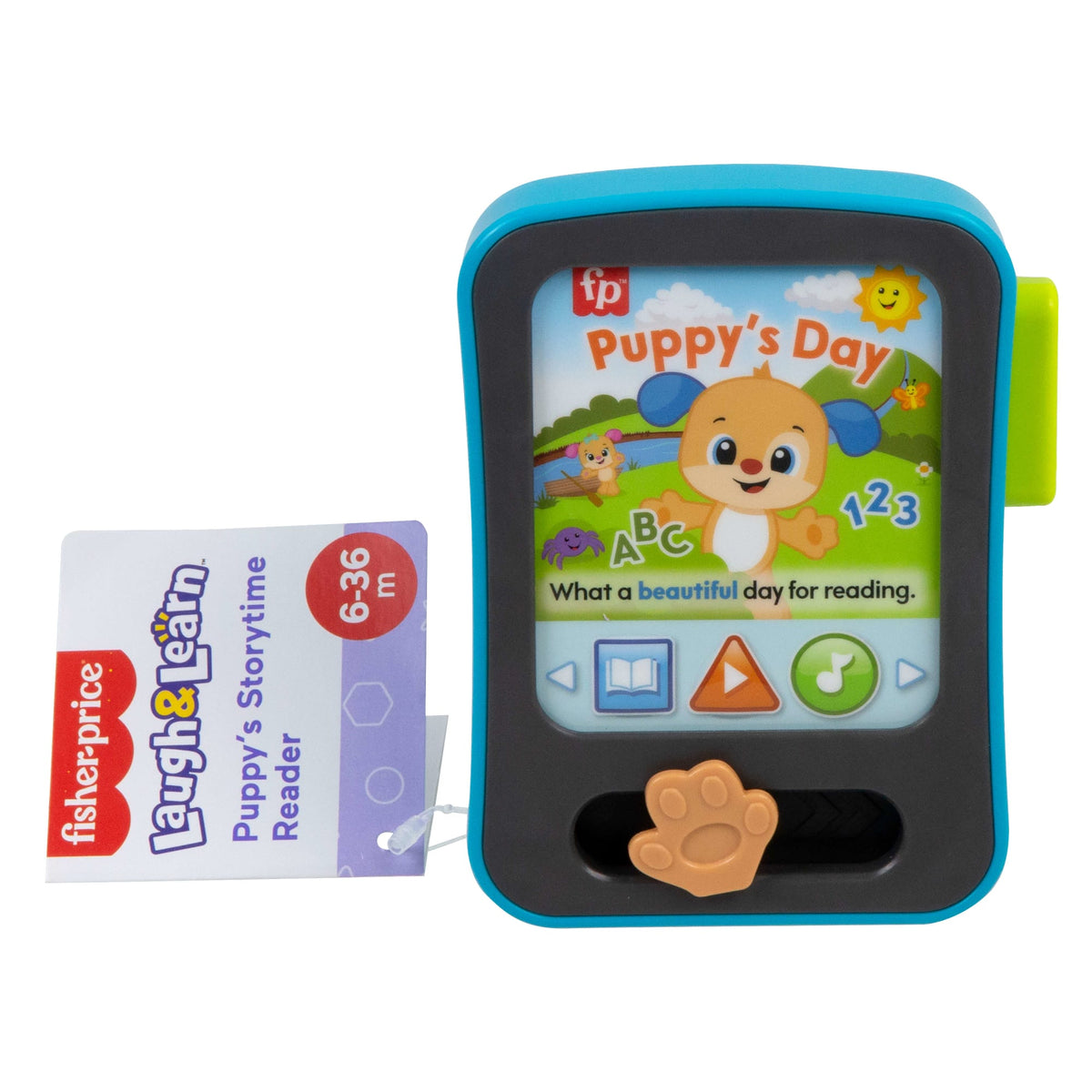 Fisher-Price Laugh & Learn Puppy's Storytime Reader Baby Electronic Learning Toy With Music & Lights