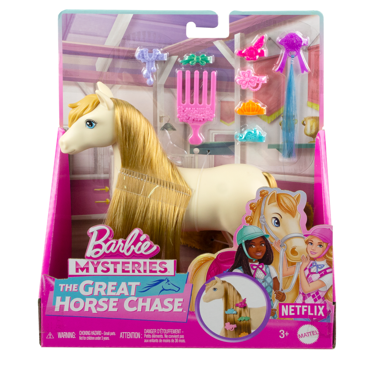 Barbie Mysteries: The Great Horse Chase Toy Pony & Accessories