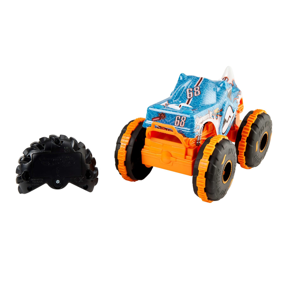 Hot Wheel  Monster Trucks  Échelle1:24  Rhinomite Rc, à Piles