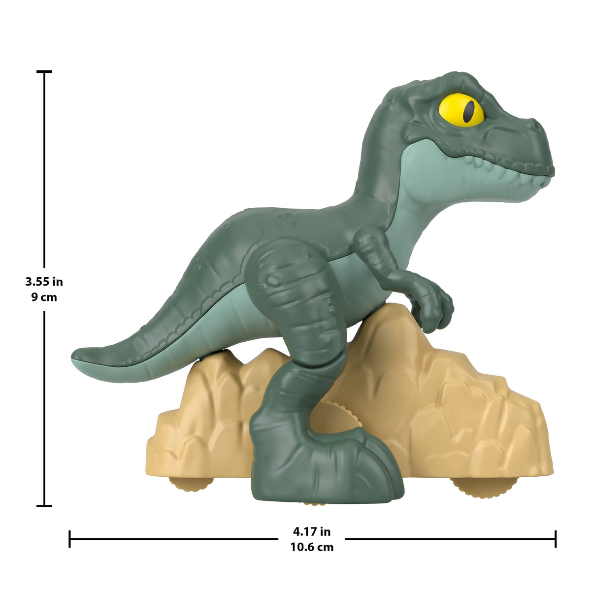 Fisher-Price Imaginext Jurassic World Tyrannosaurus Rex Dinosaur Toy With Wheels & Wiggling Motion