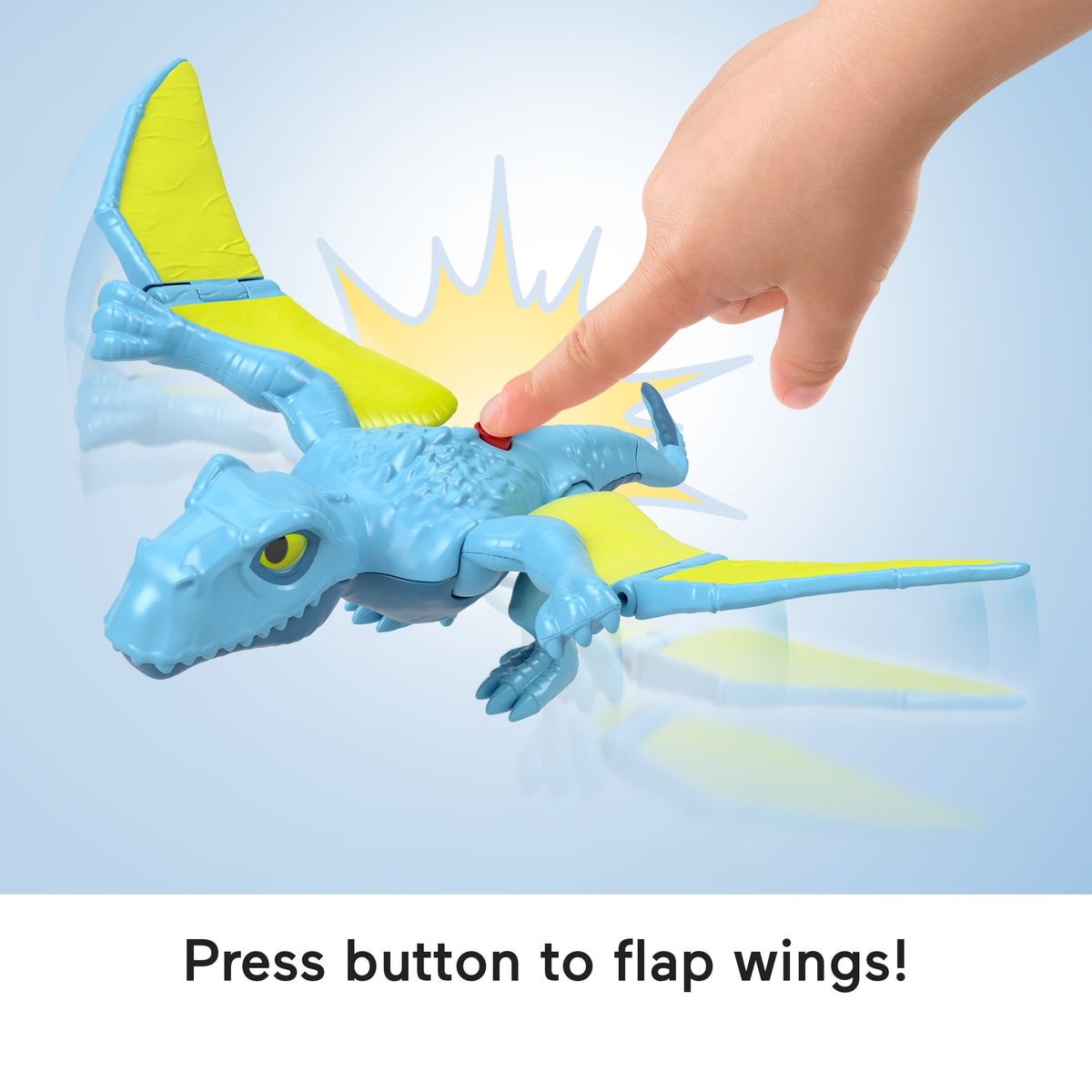 Fisher-Price Imaginext Jurassic World Rebirth Dimorphodon Dinosaur Action Figure With Wing Motion