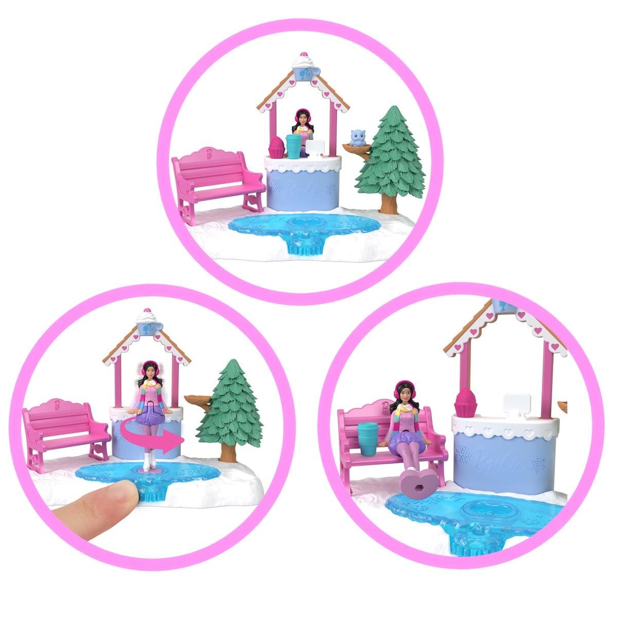 Barbie Mini Barbie Land Doll House Playsets With 1.5-Inch Doll, Furniture & Accessories