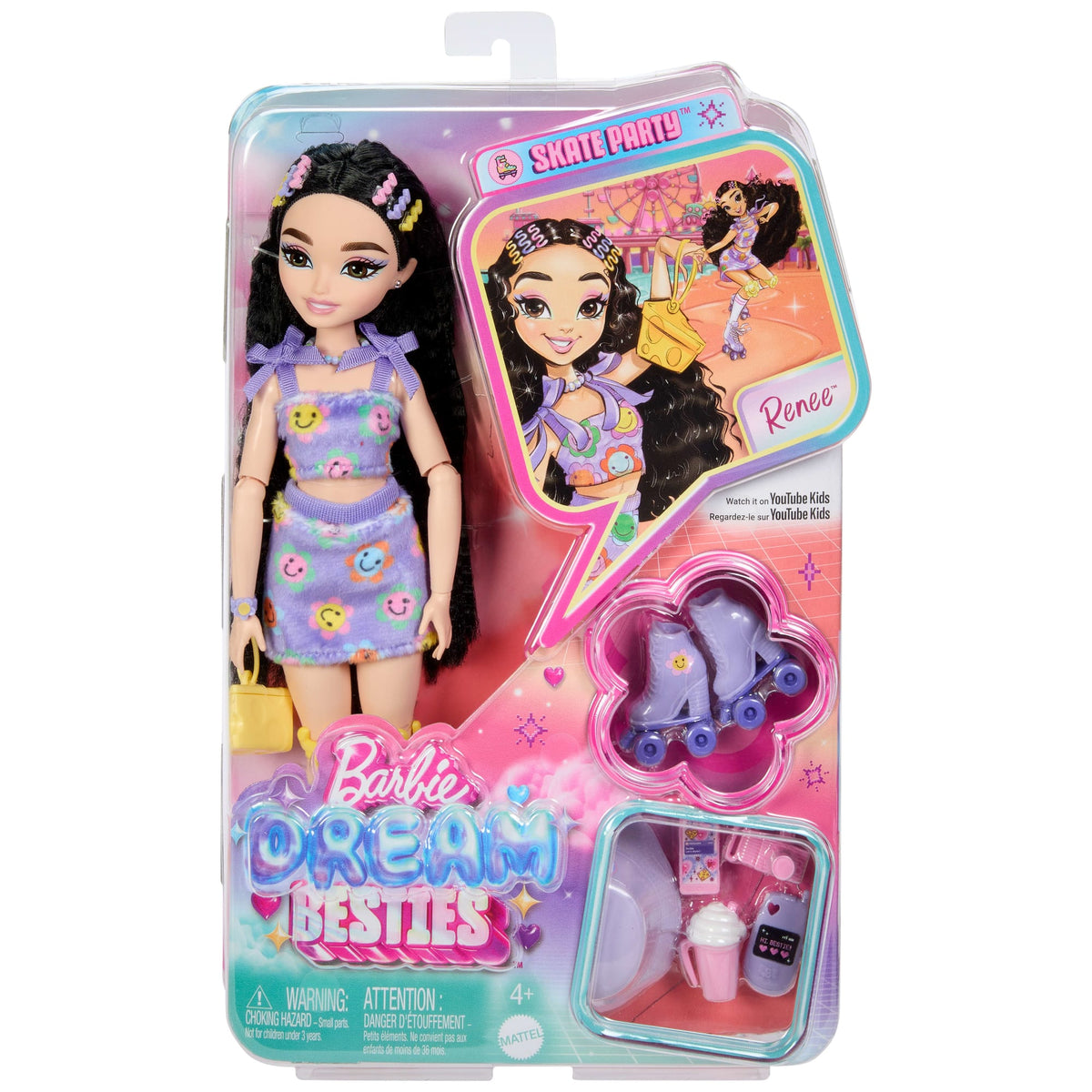 Barbie  Équipe de Rêve  Poupée  Renee Patins à Roulettes