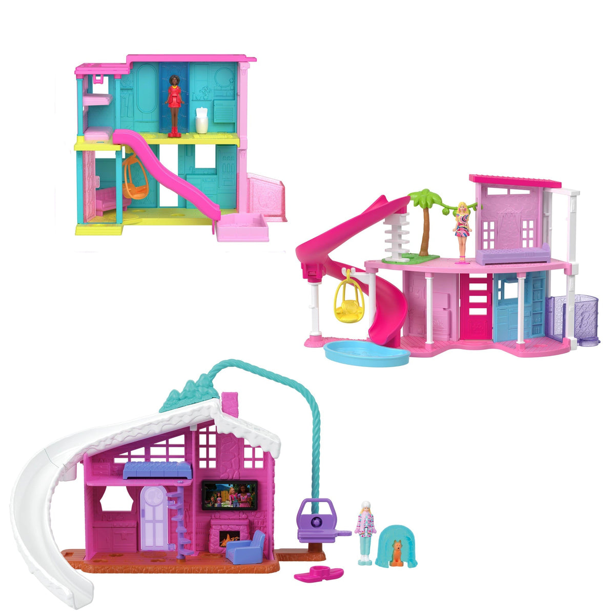 Barbie Mini Barbie Land Dreamhouse Including 1.5-Inch Doll, Furniture & Accessories