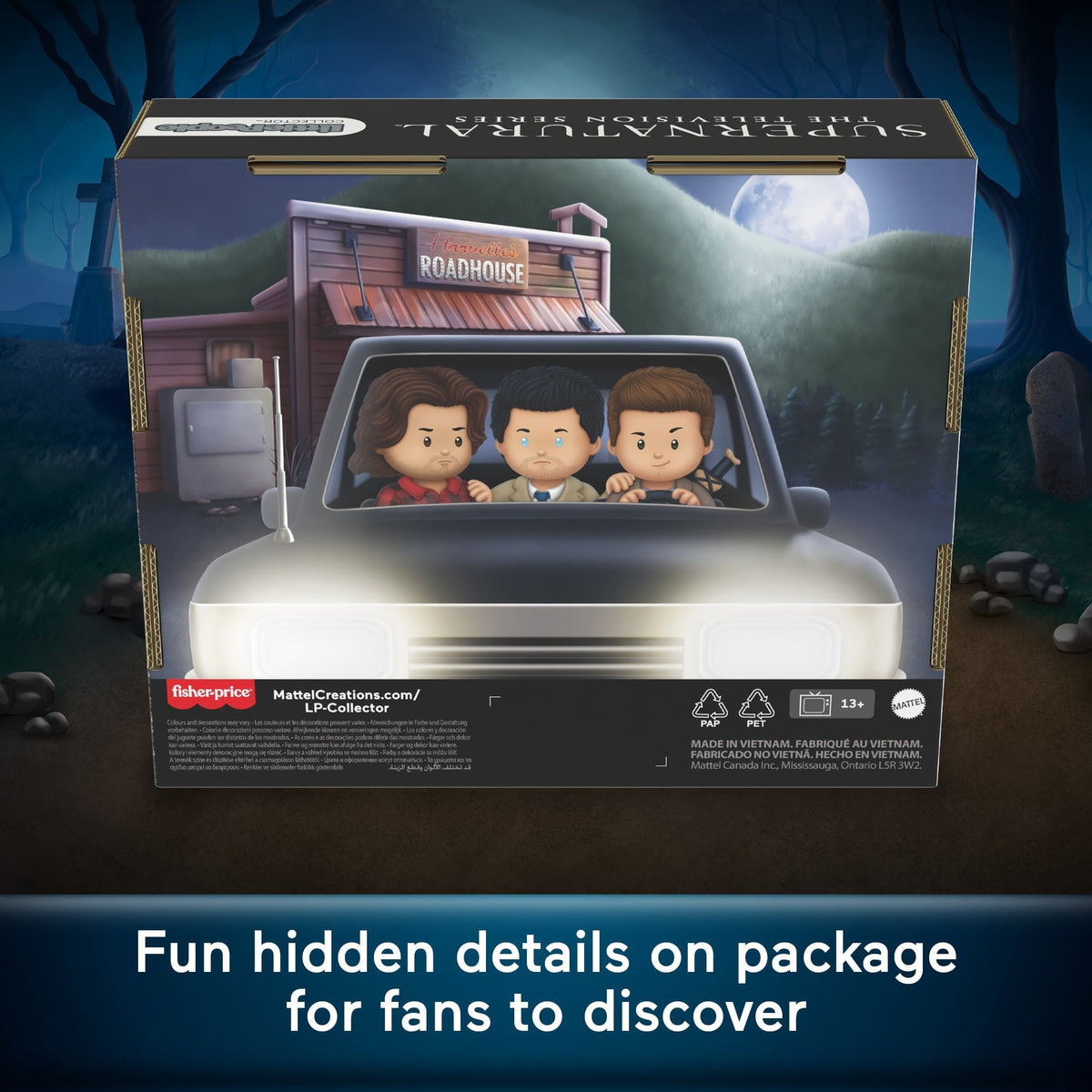 Little People Collector Supernatural Tv Show Special Edition Set For Adults & Fans, 3 Figures