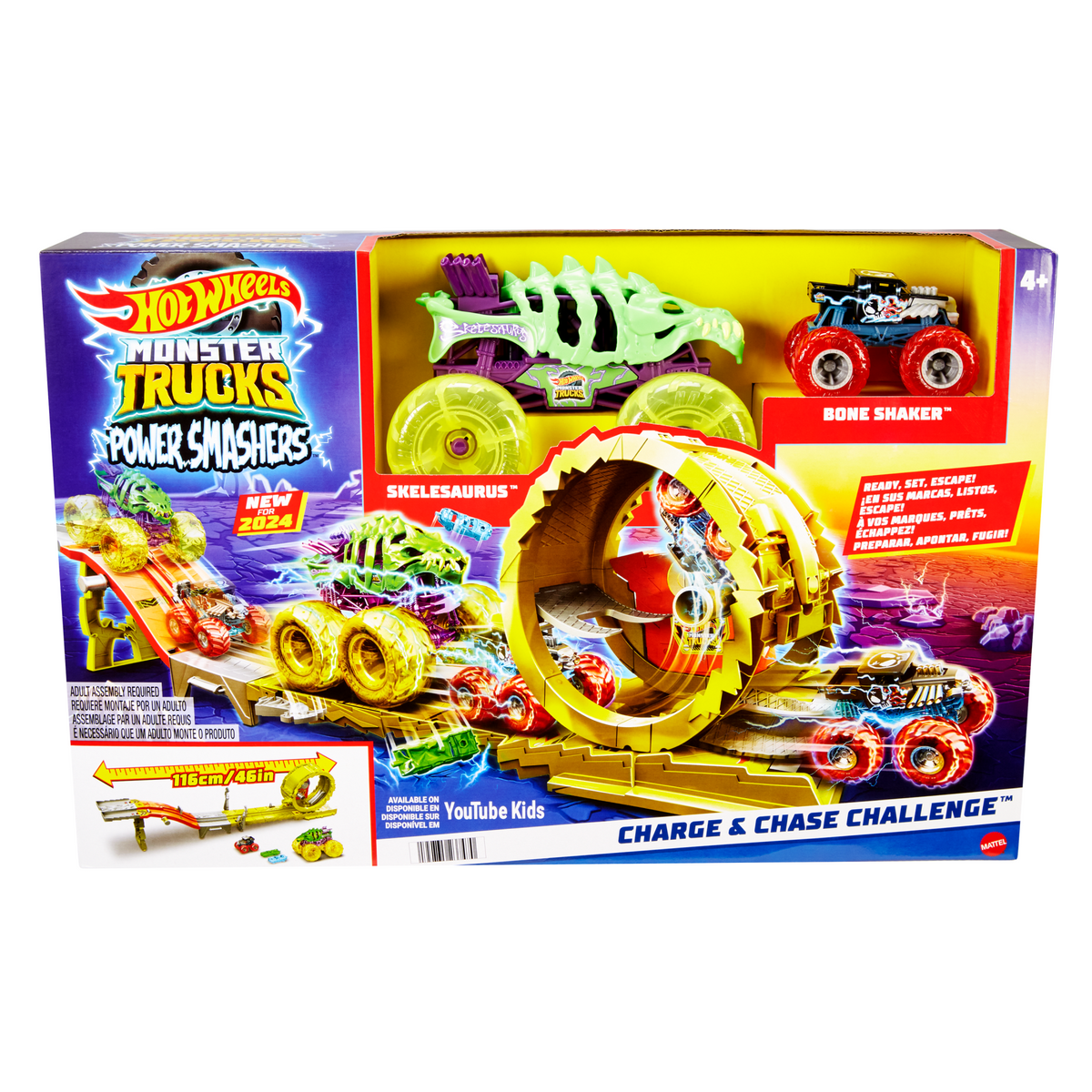 Hot Wheels Monster Trucks-Défi Course Électrifiante-Coffret