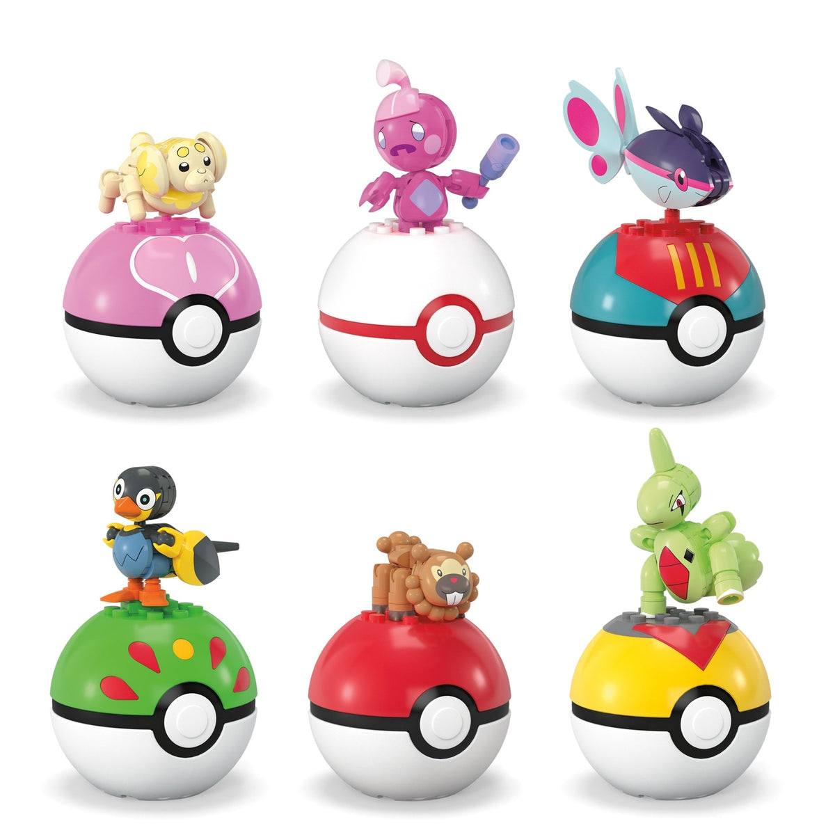 MEGA Pokémon Poké Ball Building Toy Kits With Action Figure For Kids