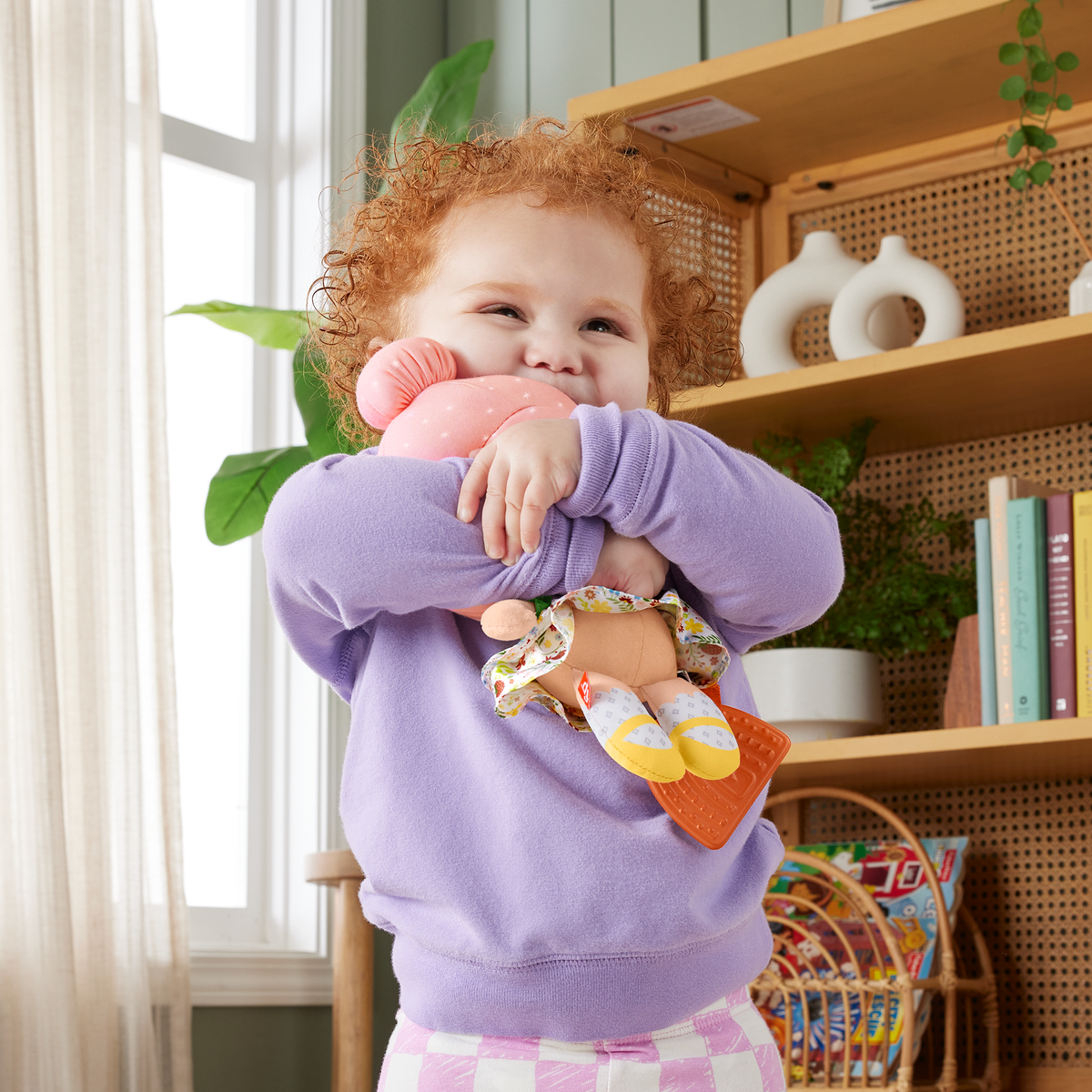 Fisher-Price  Jouet Sensoriel Pour Bébé  Ma Première Poupée Câline