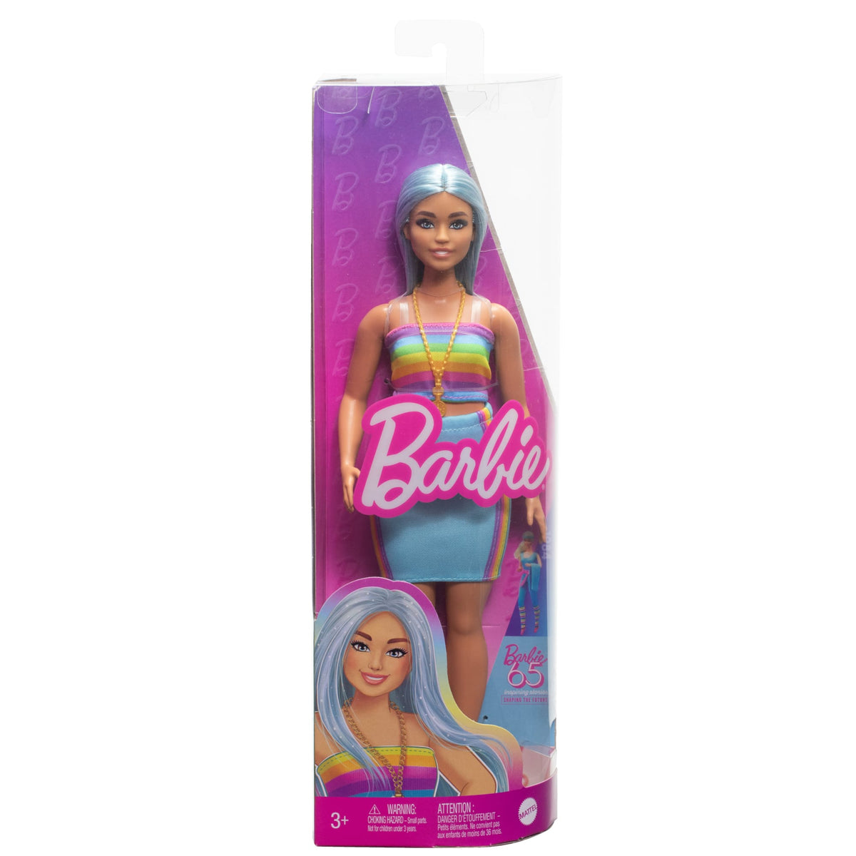 Barbie  Fashionistas  65Eanniversaire  Poupée218, Cheveux Bleus