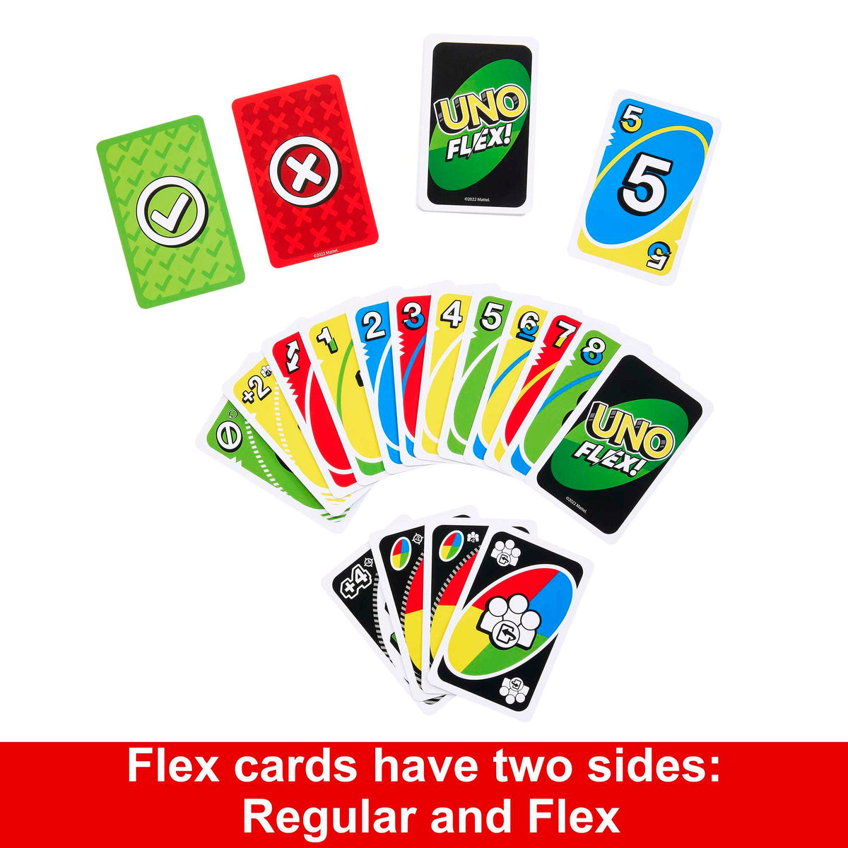 UNO Flex Card Game For Family Night Where Cards Change Color When Flexed in Collectible Tin Box