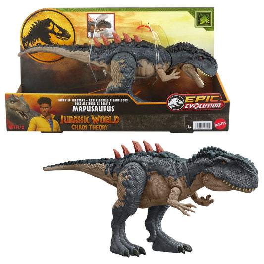 Jurassic World Gigantic Trackers Mapusaurus Dinosaur Action Figure Toy, Large Species
