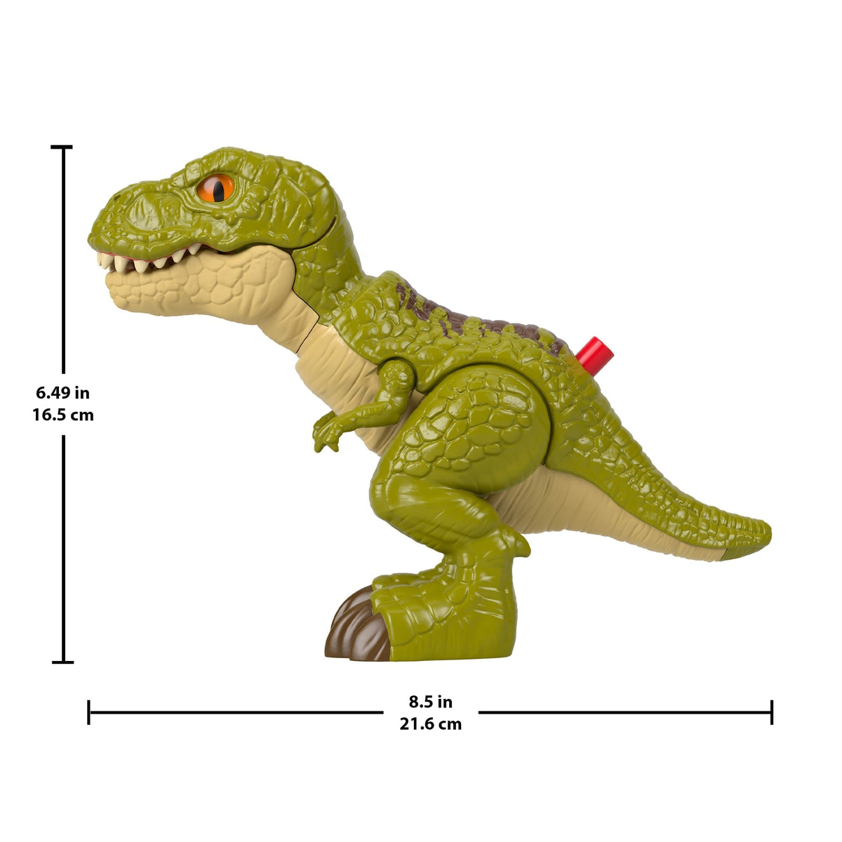 Fisher-Price Imaginext Jurassic World Rebirth Tyrannosaurus Rex Dinosaur Action Figure With Motion