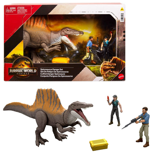 Jurassic World Rebirth Storypack With Exclusive Spinosaurus, 2 Human Figures & Accessories