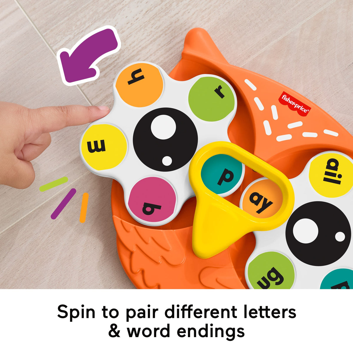 Fisher-Price Spin ‘n Rhyme Fidget Spinner Learning Activity Toy For Preschool Kids