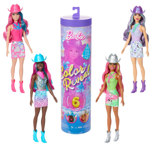 Barbie Color Reveal Disco Star Series Fashion Doll & Accessories With 6 Surprises