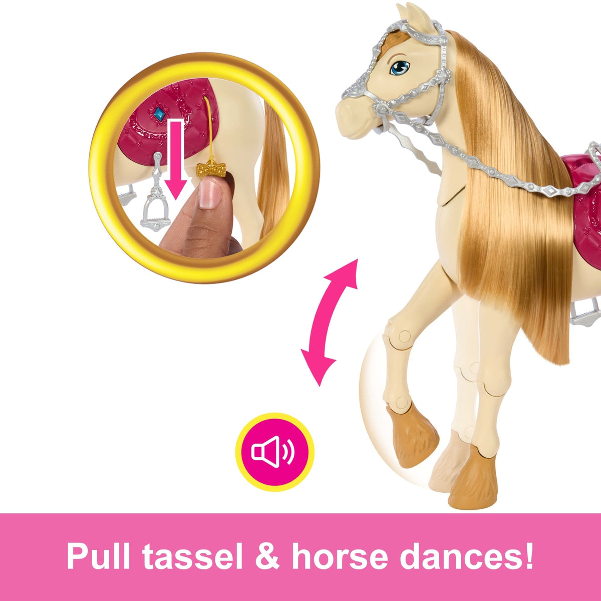 Barbie Mysteries: The Great Horse Chase interactive Toy Horse With Sounds, Music & Accessories
