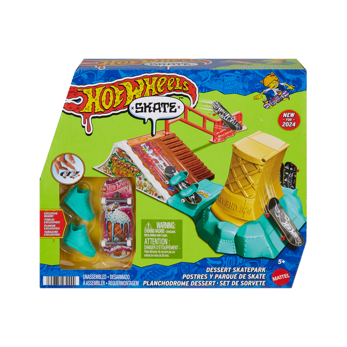 Hot Wheels Skate Pista de Brinquedo Set de Sorvete