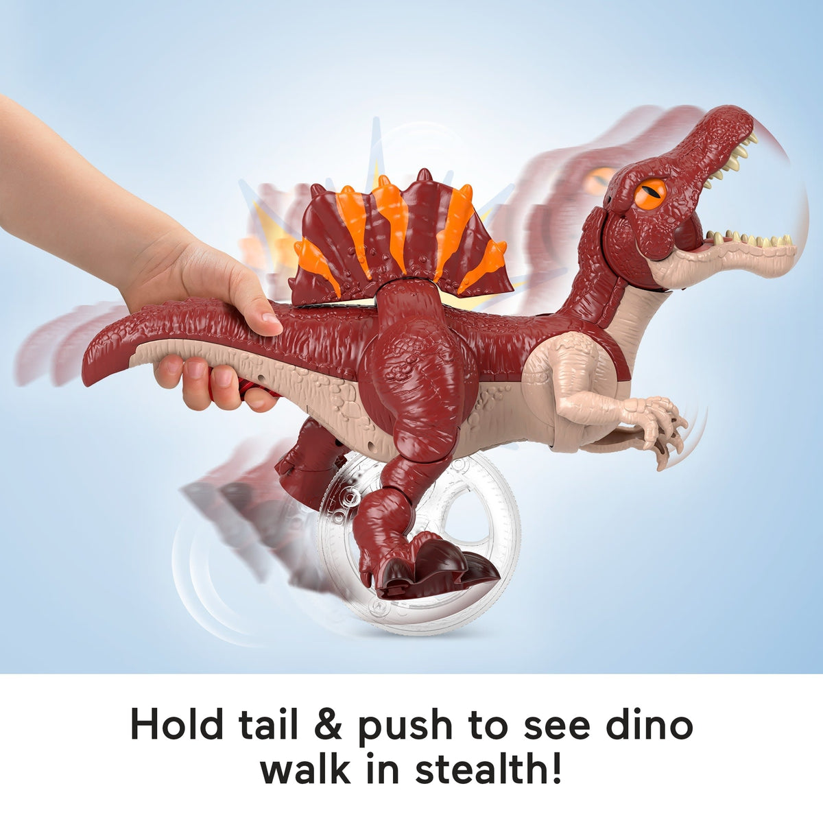 Fisher-Price Imaginext Jurassic World Rebirth Sprinting Spinosaurus Dinosaur Toy With Lunge & Chomp