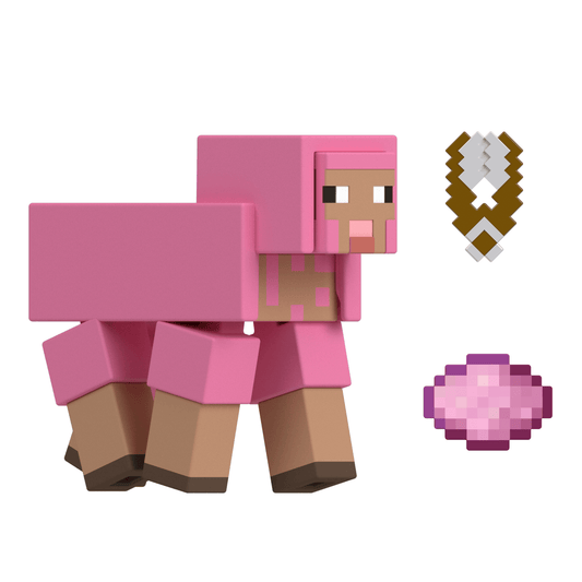 Minecraft Action Figures & Accessories Collection, 3.25-in Scale & Pixelated Design (Characters May Vary)