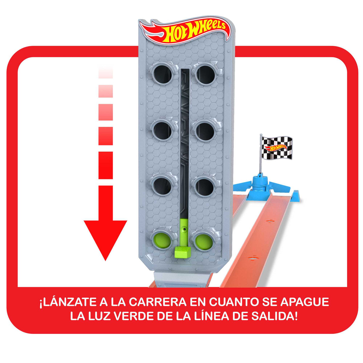Hot Wheels Action Pista de Juguete Campeonato Recta de Aceleración