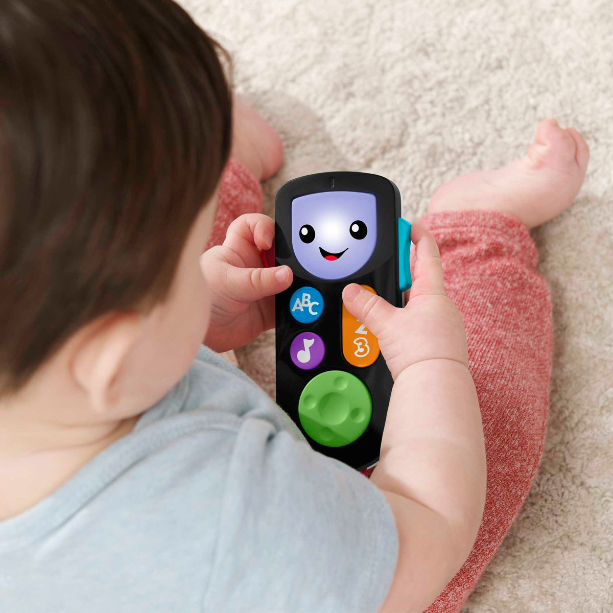 Fisher-Price Rires et Éveil Télécommande Sons et Apprentissage Version Anglaise et Française