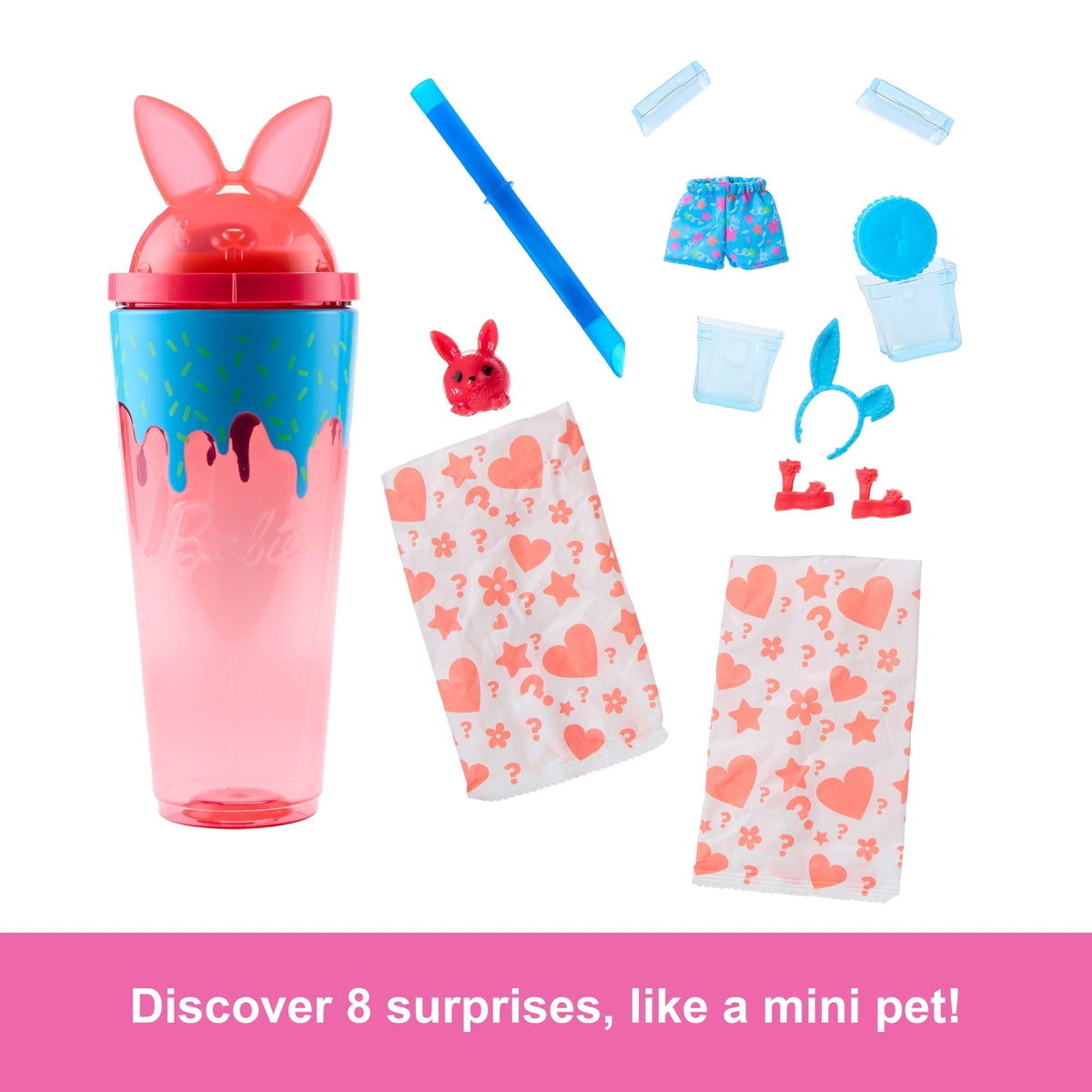 Barbie Pop Reveal Shakes Series Doll & Accessories Set, Scented Bright Bunny Fashion Doll
