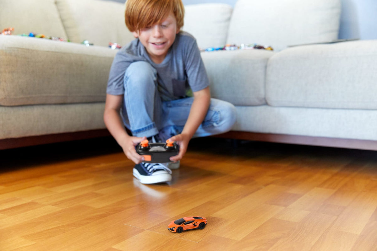 Hot Wheels RC 1:64 Scale Lamborghini Revuelto, Battery-Powered Remote Control & Rechargeable Car