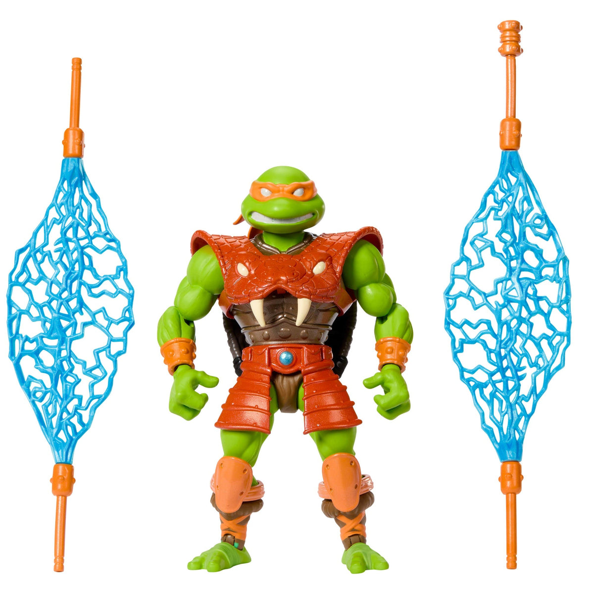 Masters Universe Origins Turtles Grayskull Michelangelo Action Figure, Reptile Wars Tmnt MOTU Toy
