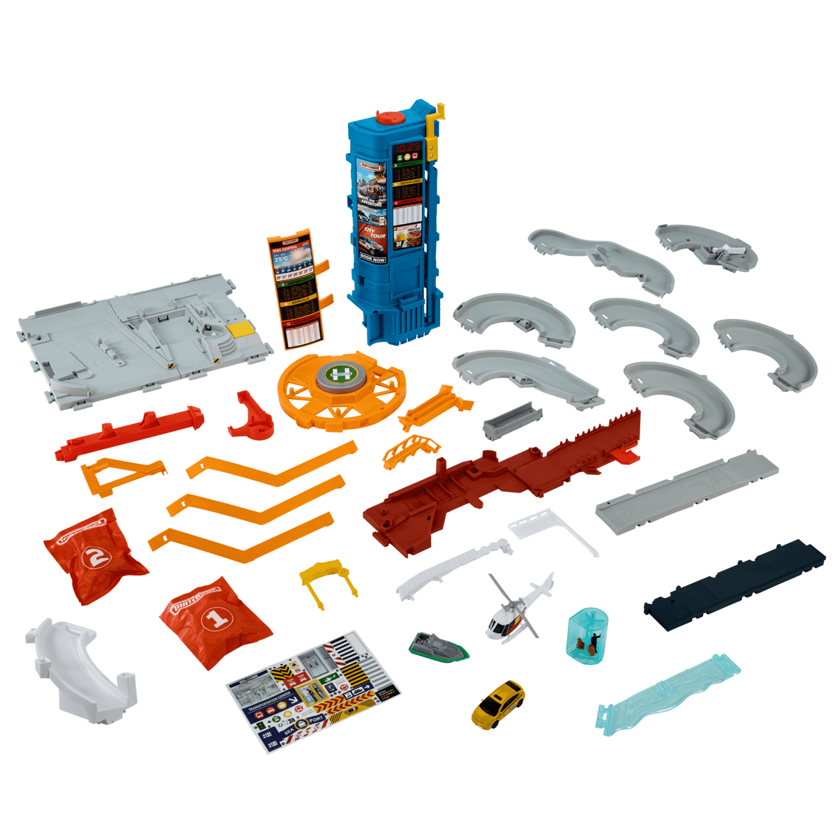 Matchbox-Centre de Transport Action Drivers-3Véhicules, 1Accessoire