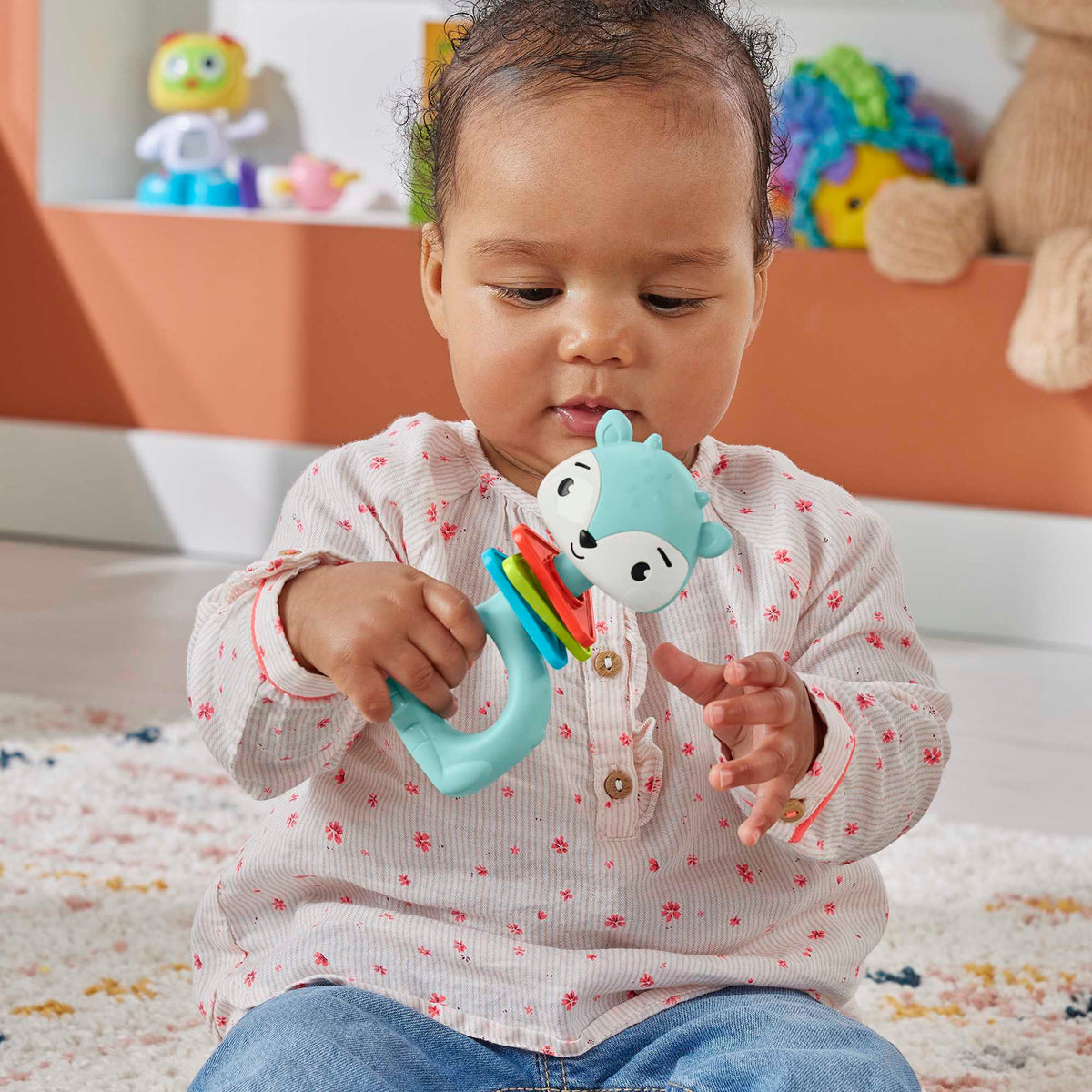 Fisher-Price Baby Sonaja para Bebés Sensimals Venado