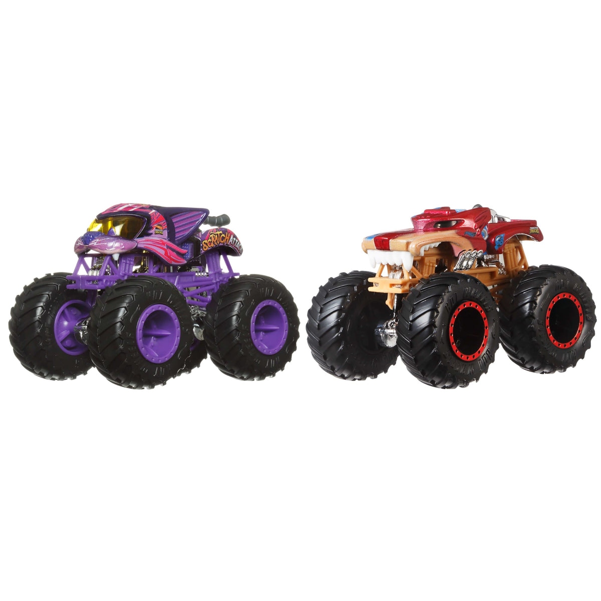 Hot Wheels Monster Trucks Demolition Doubles, 2-Pack Of 1:64 Scale Toy Trucks