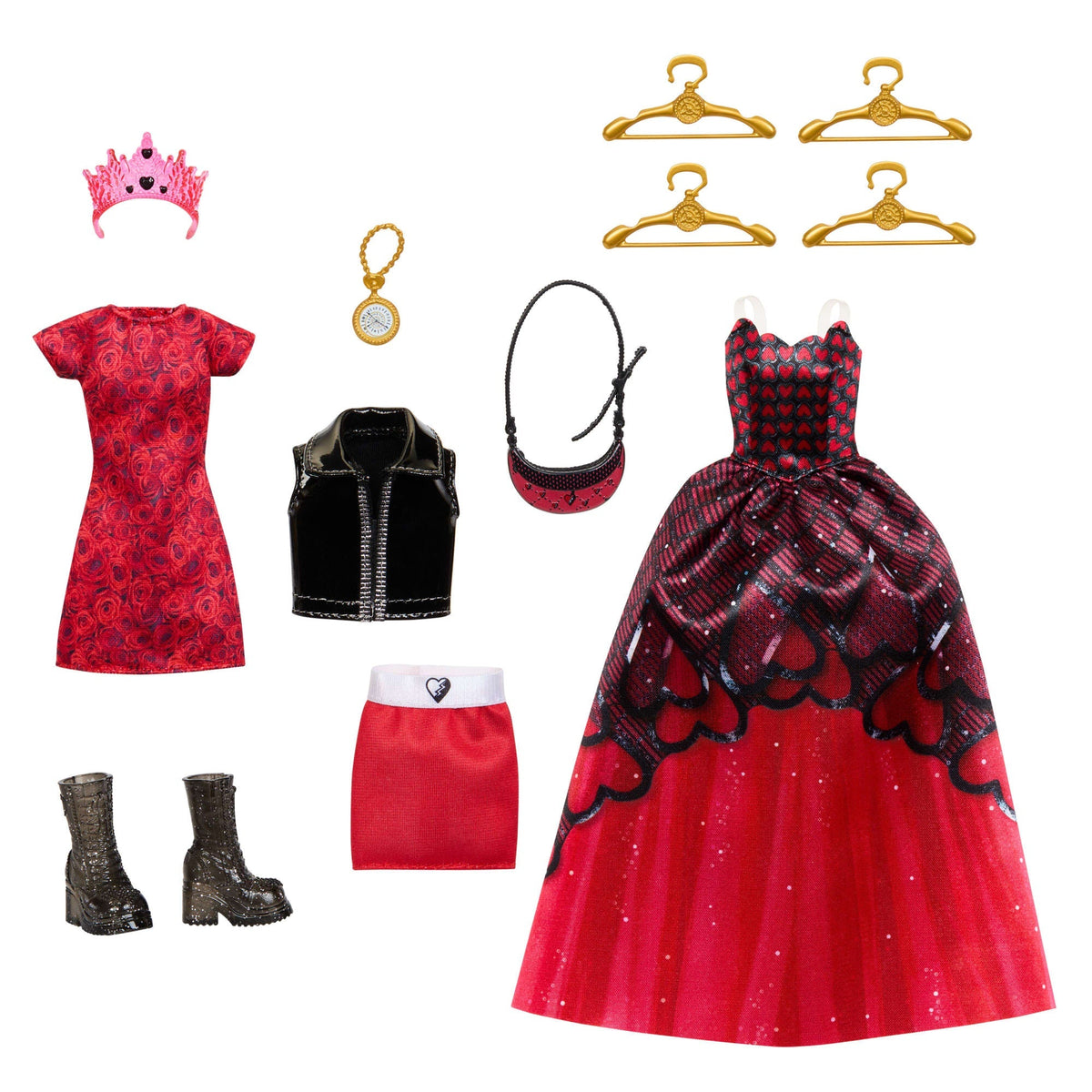Disney Descendants: The Rise Of Red, Red's Rise & Rebel Closet Playset With Exclusive Clothes & Accessories