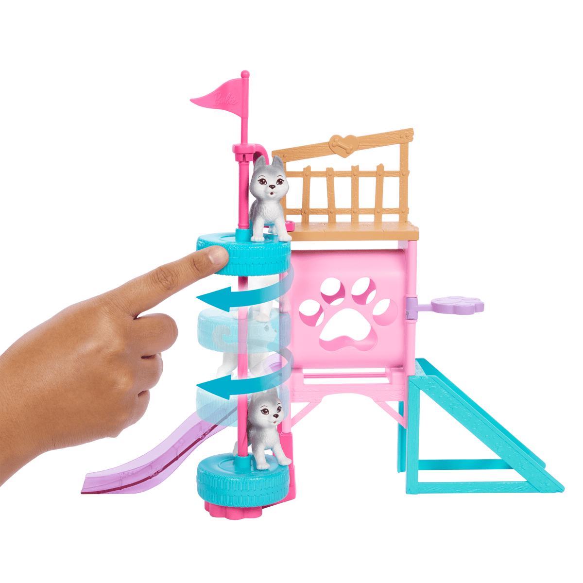 Barbie-Poupée et Coffret Parcours D’Obstacles