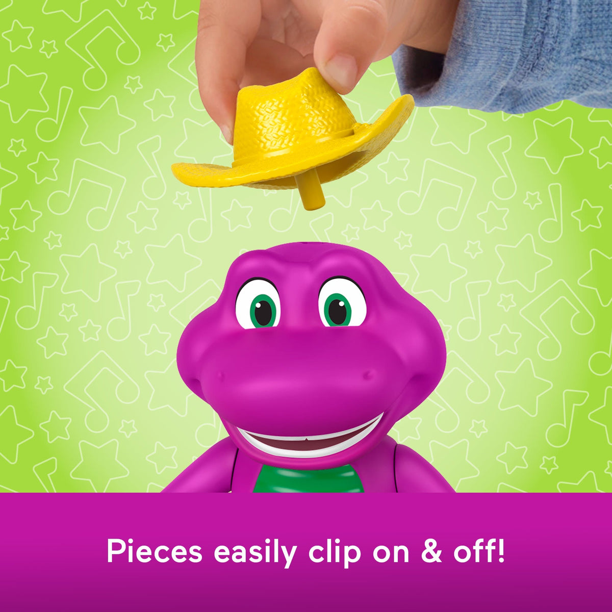 Fisher-Price Barney's World Dress Up Barney Set, 1 Figure & 20 Pieces