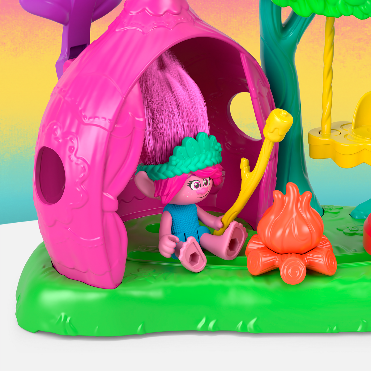 Imaginext  Dreamworks Trolls  Coffret  Camping Fleurs Souriantes