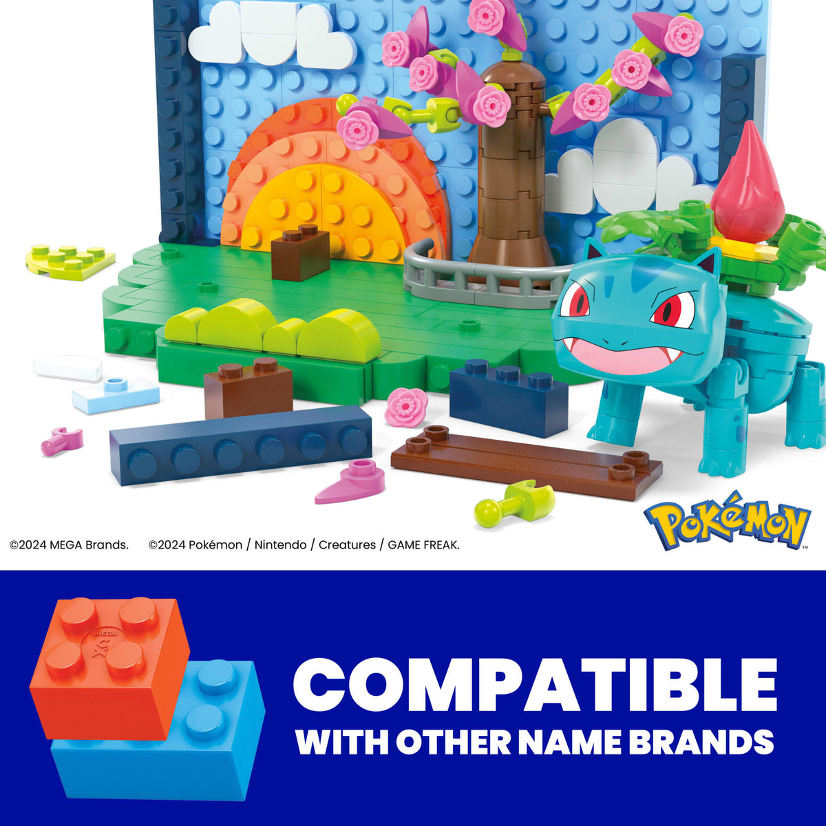 MEGA Pokémon Park Scene Building Toy Kits With 1 Action Figure (220 Pieces) For Kids