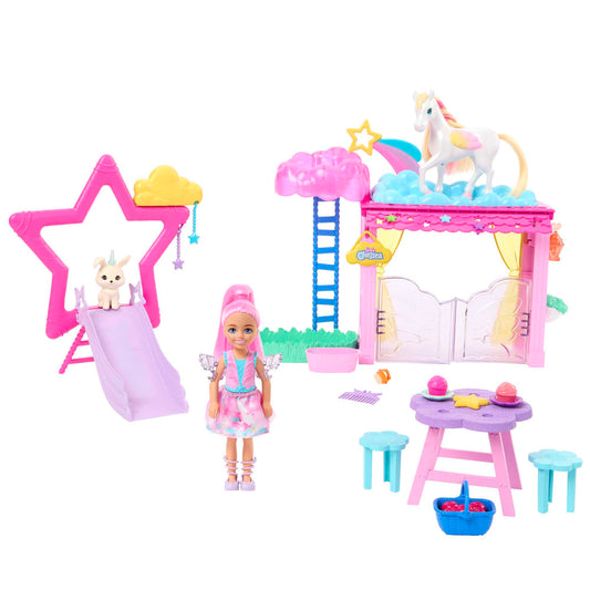 Barbie A Touch Of Magic Chelsea Doll Playset With Baby Pegasus, Winged Horse Toys