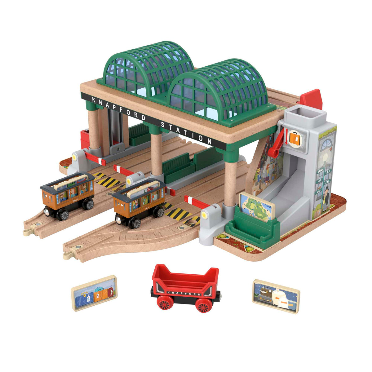 Fisher-Price Thomas & Friends Wooden Railway Knapford Station Passenger Pickup Playset