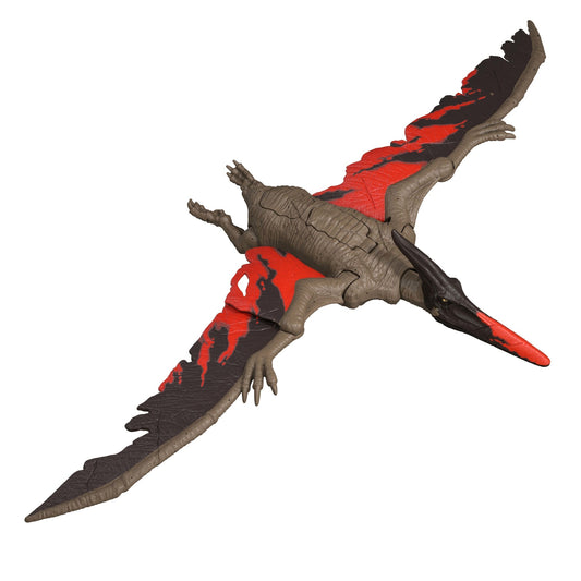 Jurassic World Chaos Theory Wild Roar Pteranodon Action Figure, Strike Attack & Sound Dinosaur Toy