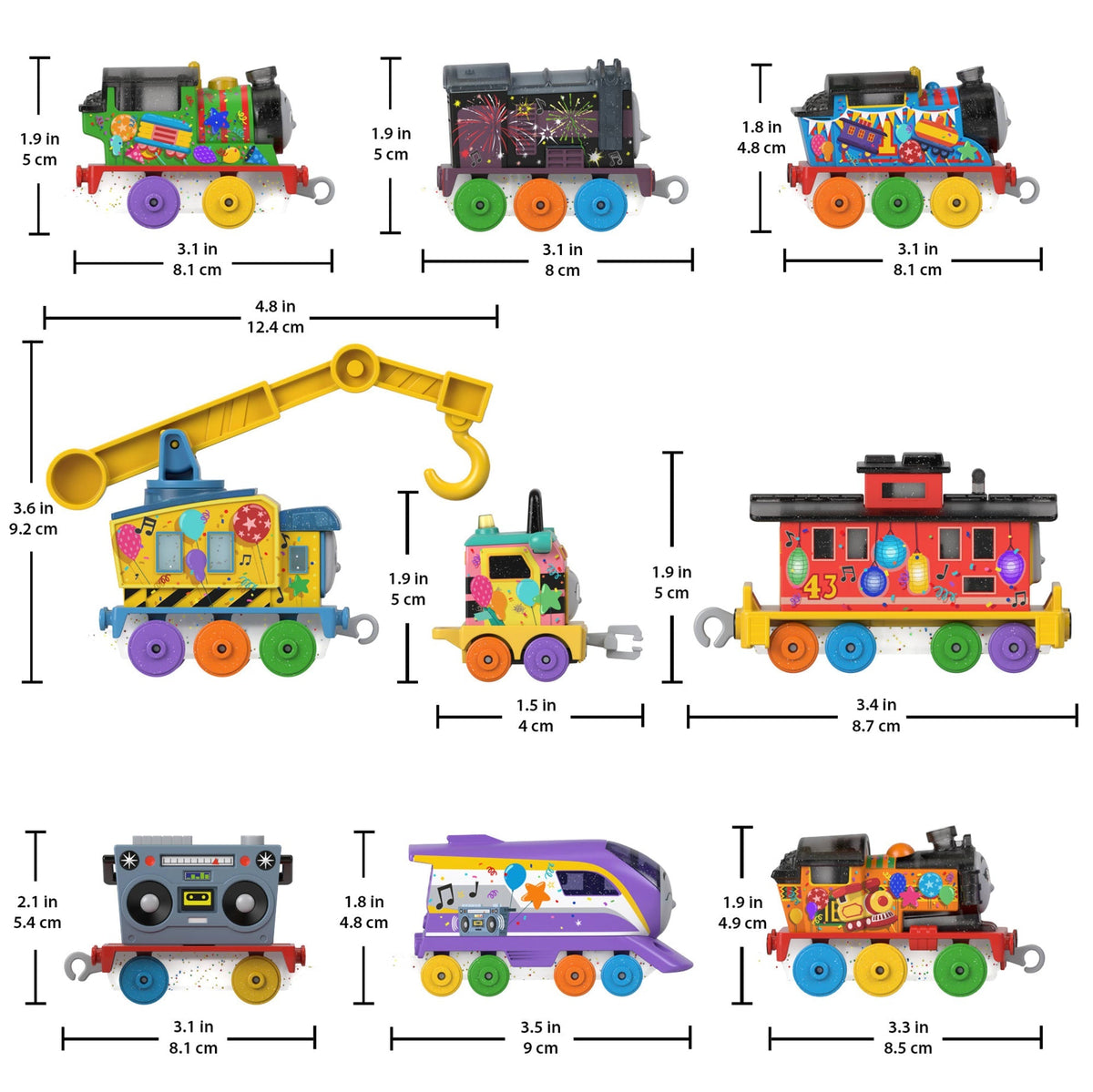 Thomas & Friends Thomas’ 7 Days Of Surprises Gift Set Of Diecast Toy Trains & Vehicles, 10 Pieces
