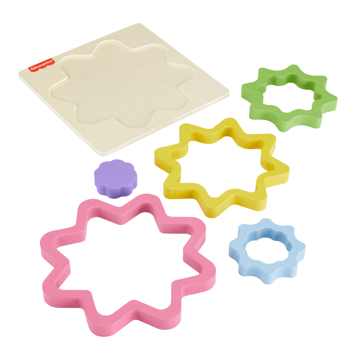Fisher-Price Juguete para Bebés Rompecabezas Estrella de Madera